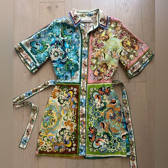 Alemais Dreamer Dress 100% Linen Size UK8 | US4 - Picture 3 of 6